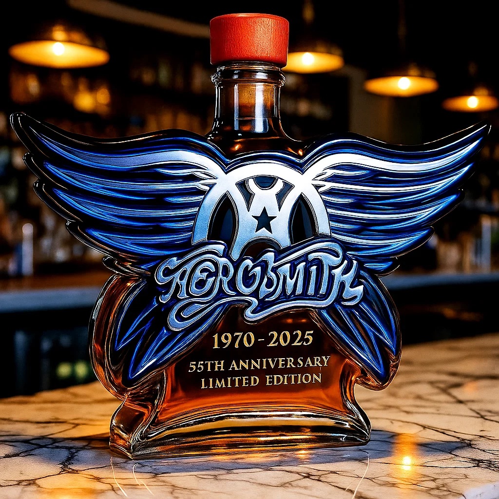 Aerosmith 55th Anniversary Collector's Edition Whiskey Bottle