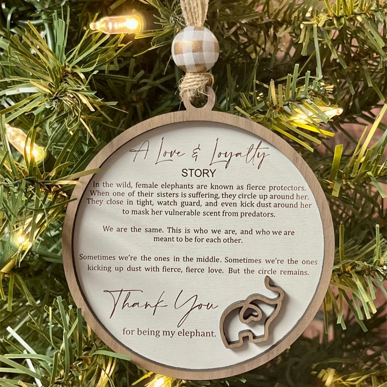 Sisterhood Elephant Gift Decoration