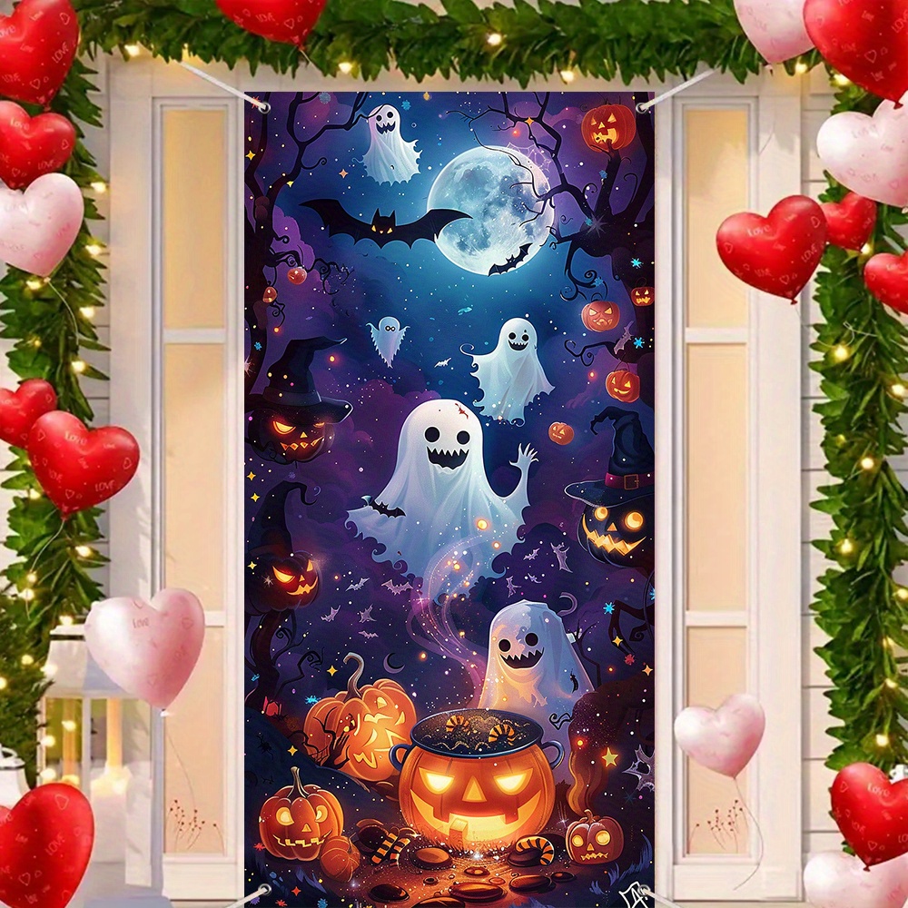 Spooky Nights Halloween Door Tapestry