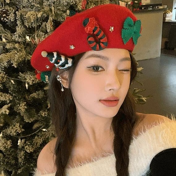 🎅🎅Cute Christmas Element Beret