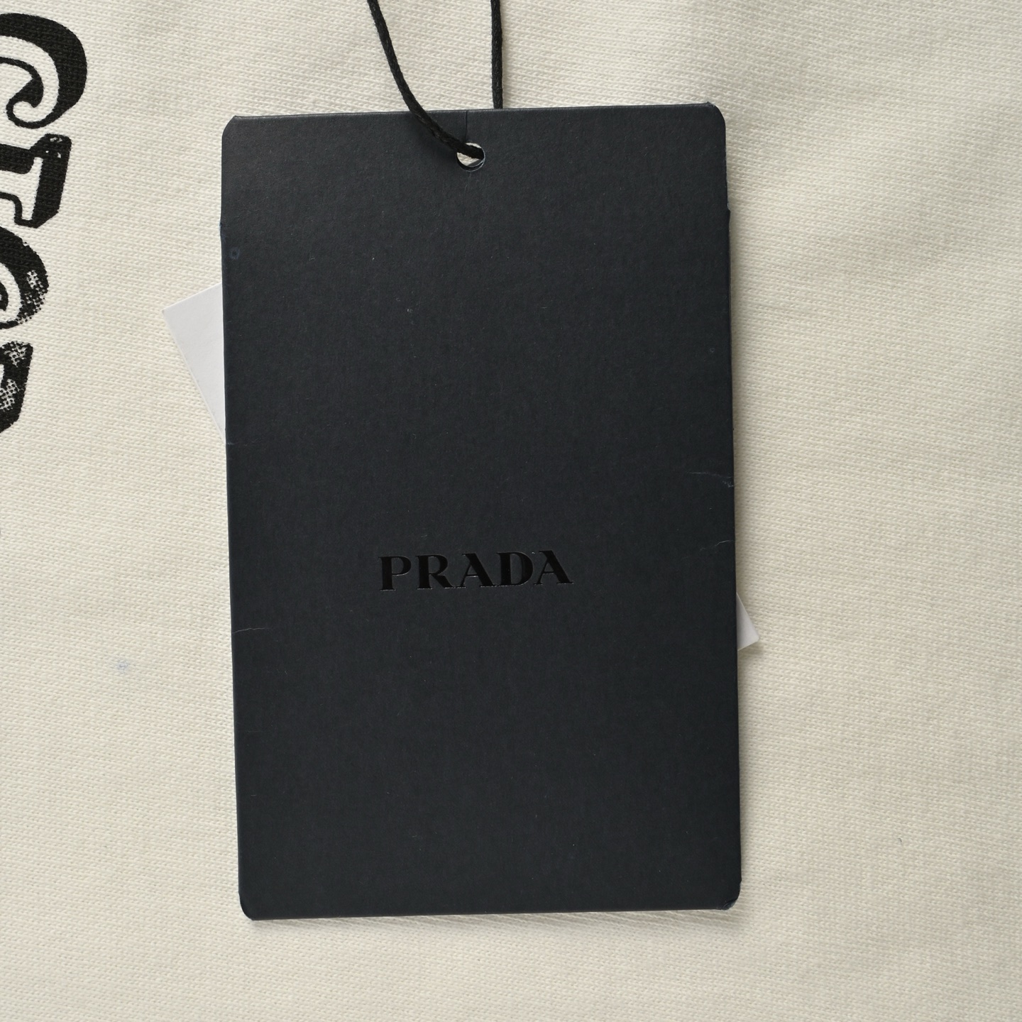 Prada 25ss letter print short sleeve