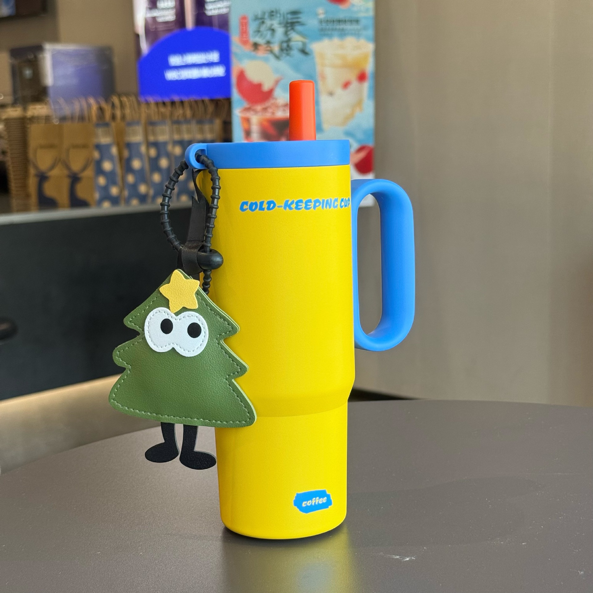 New large-capacity 316 stainless steel insulated cup, ice-cooling cup, new style for women, car-mounted stainless steel straw cup