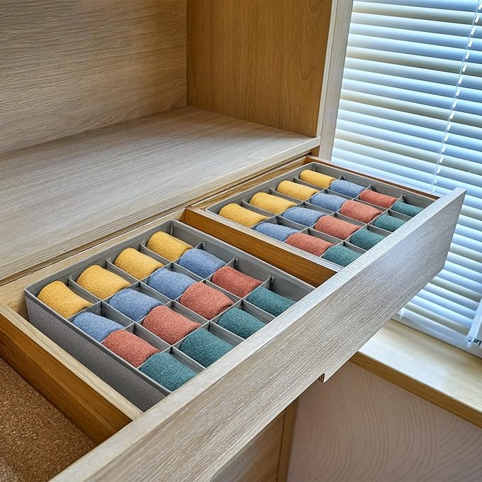 🧦👙Foldable Deluxe Sock and Underwear Organizer