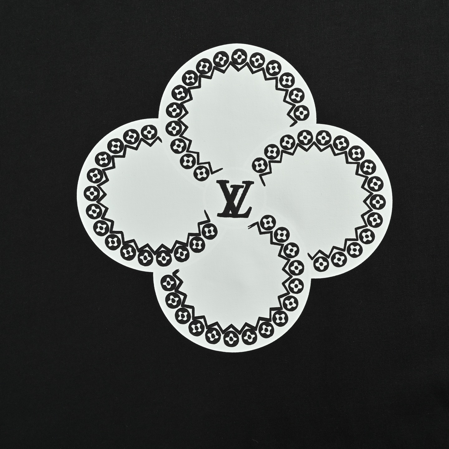 Louis Vuitton 25ss four-leaf clover print short-sleeve
