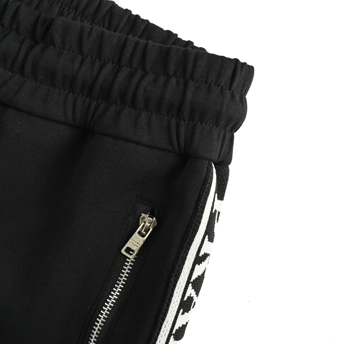 Prada 25ss logo webbing triangle shorts