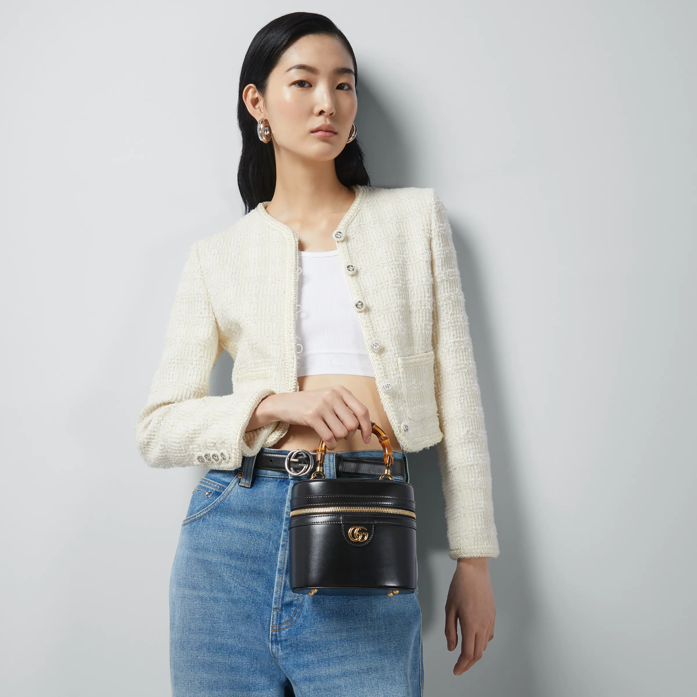 Gucci Bamboo Handle Mini Vanity Bag