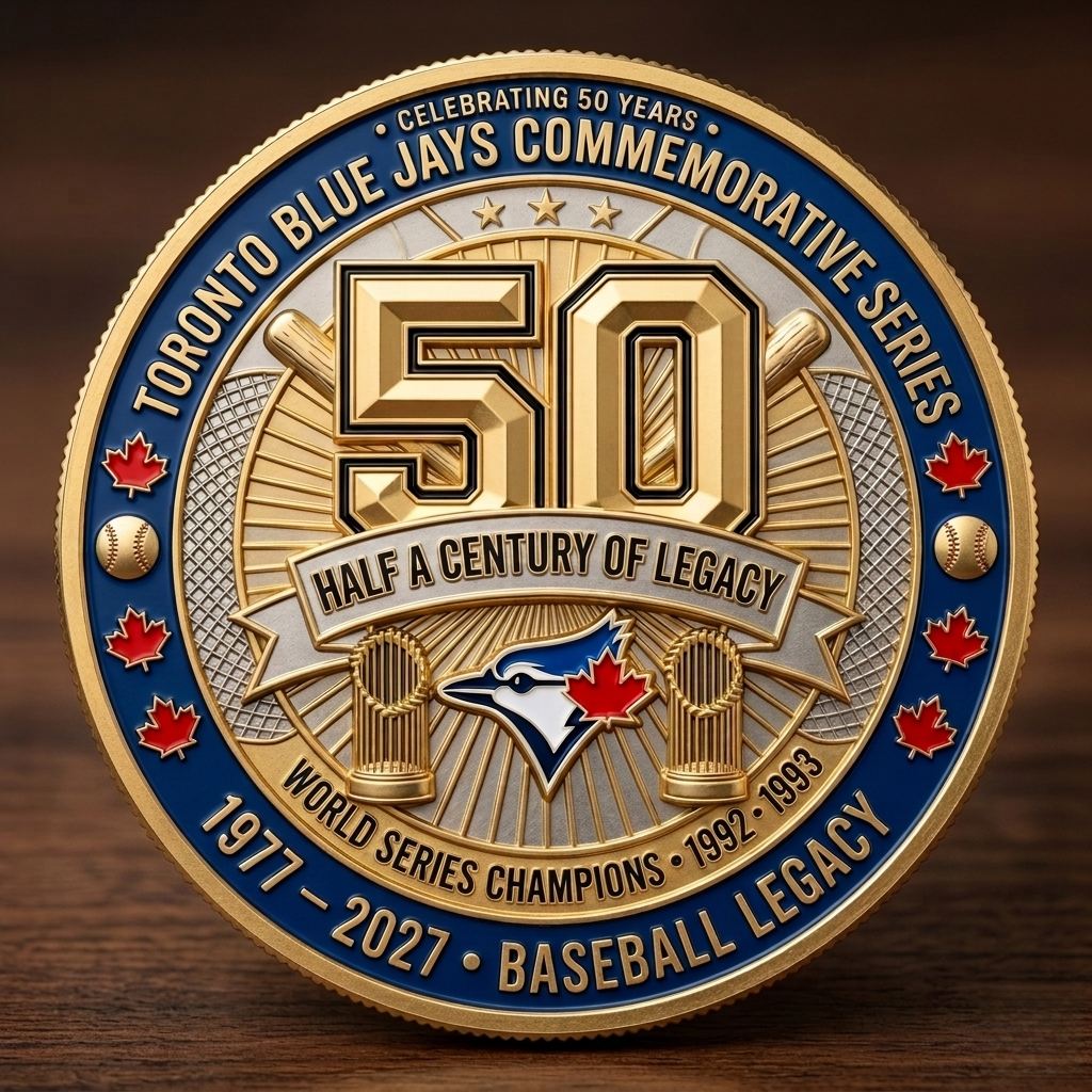 Toronto Blue Jays 50th Anniversary Commemorative Coin
