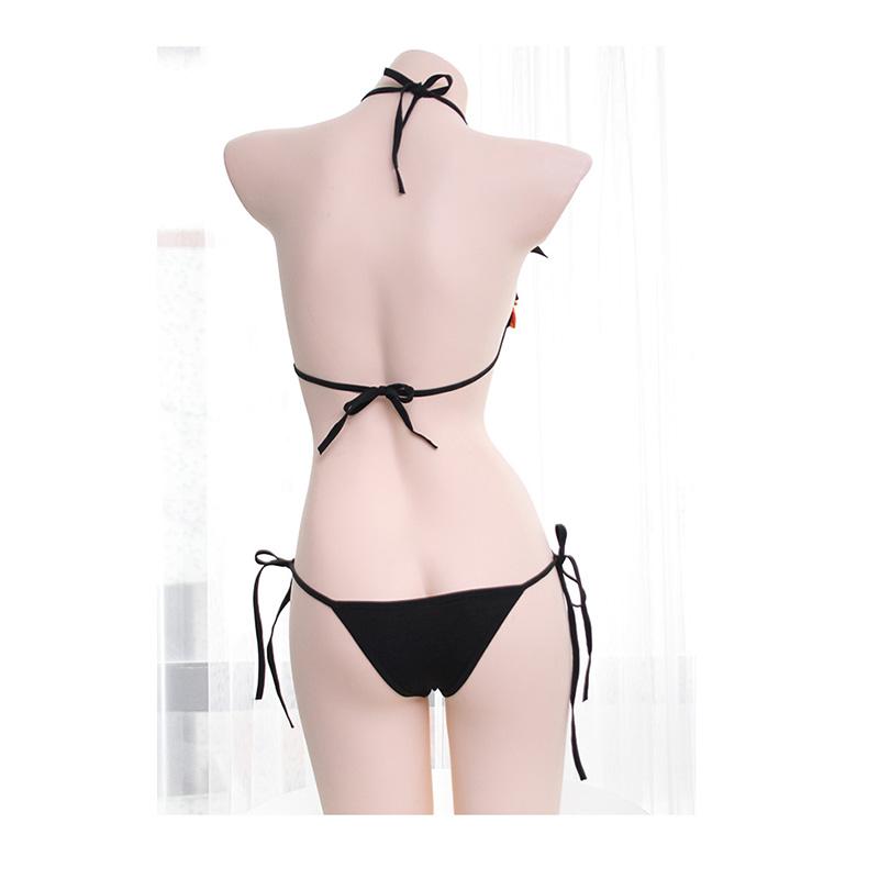 Little Devil Halter Bikini Lingerie Set