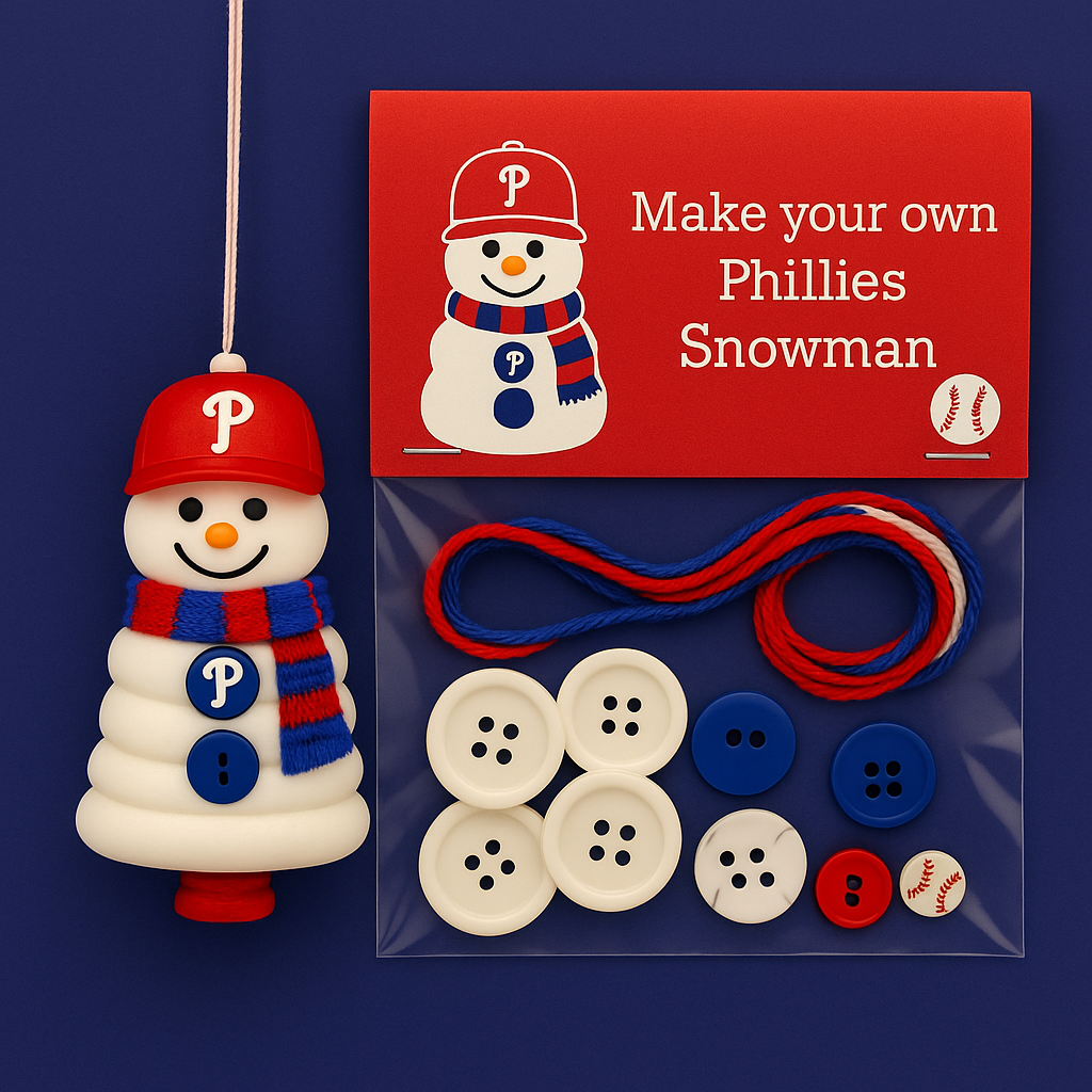 Philadelphia Phillies DIY Button Ornament Kits
