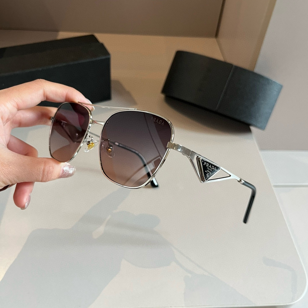 Prada round frame sunglasses