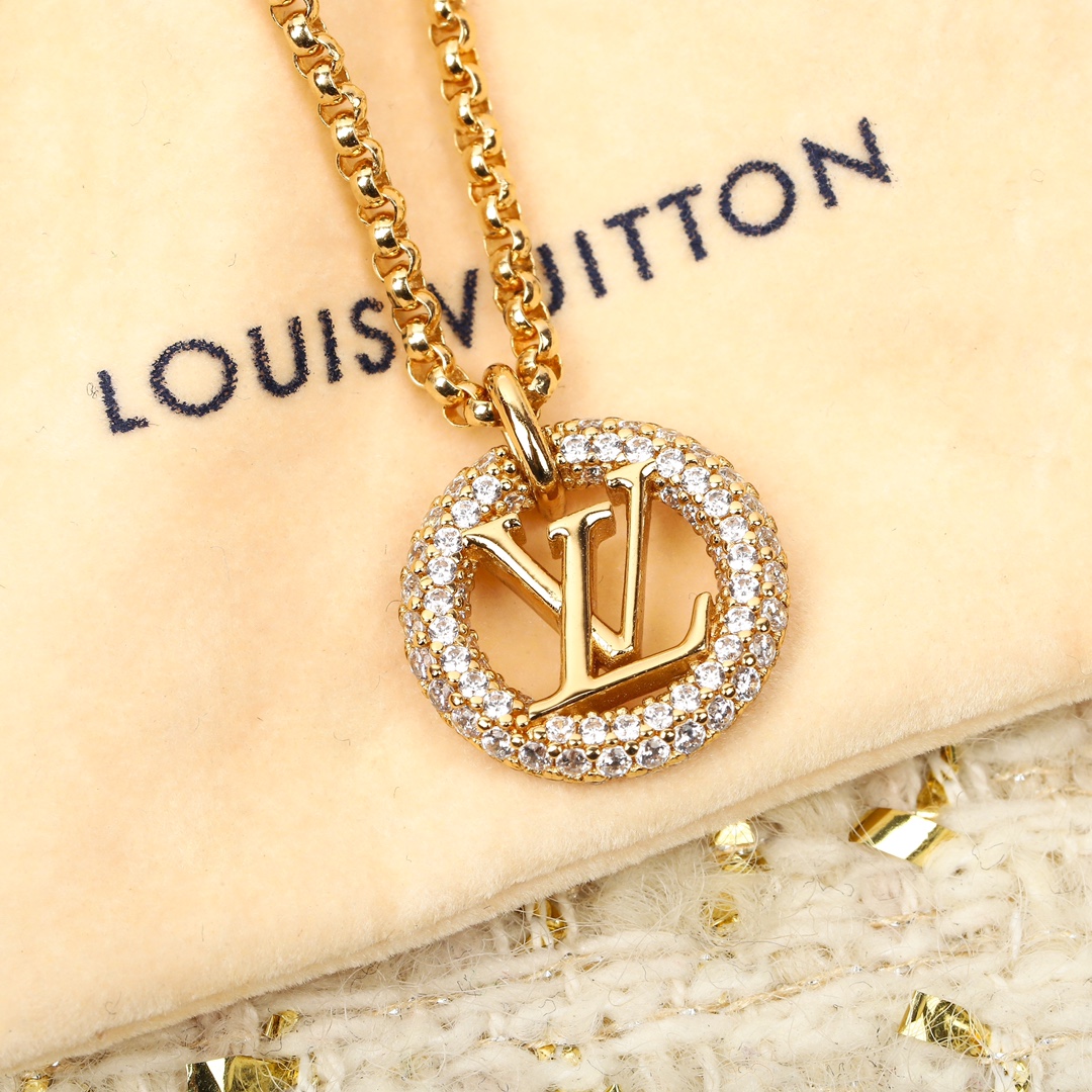 Louis Vuitton Alphabet Diamond Necklace