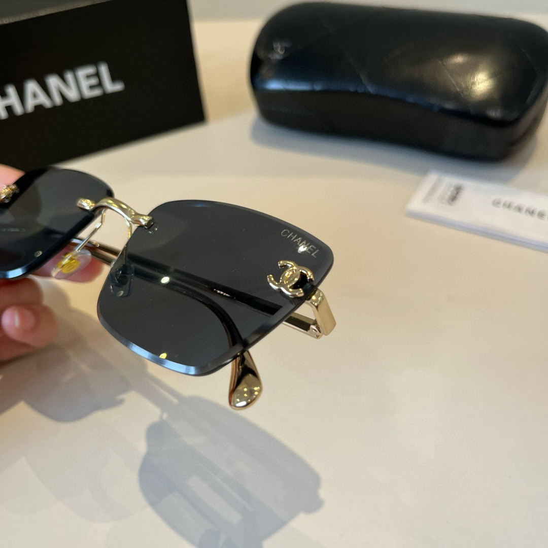 Chanel rimless sunglasses