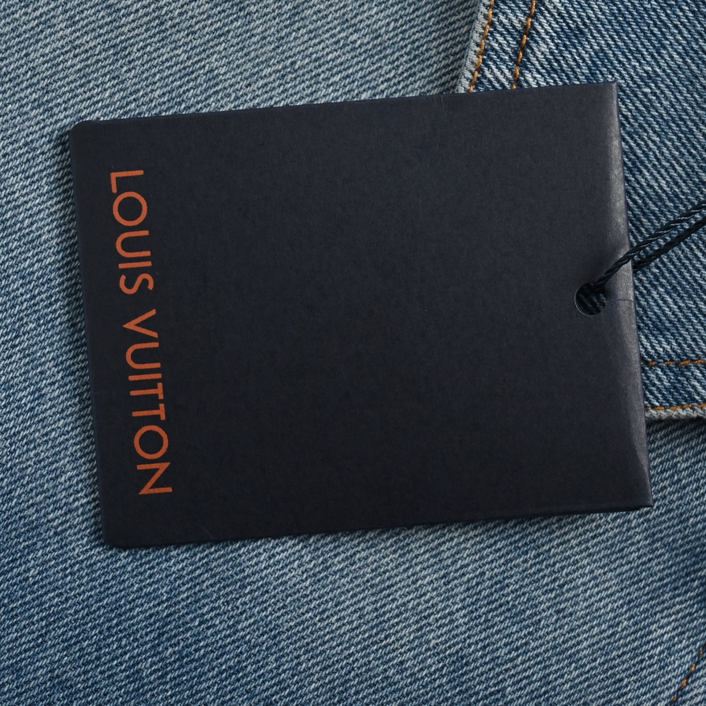 Louis Vuitton 25ss pocket embroidered zip-up denim jacket