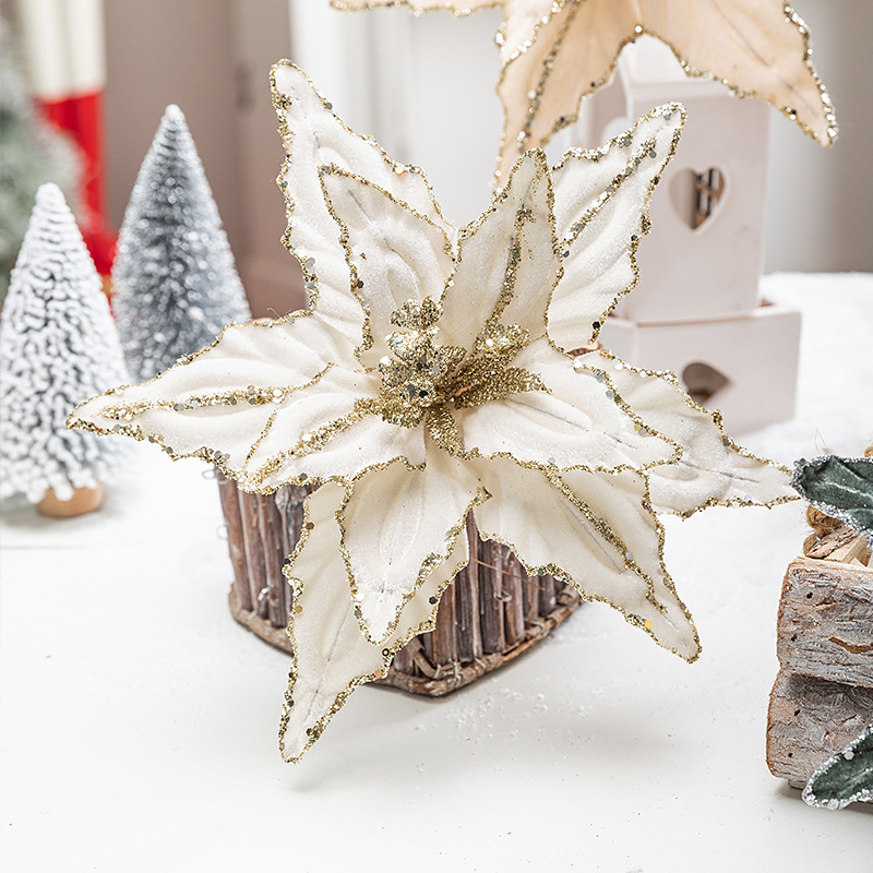 🎄Early Christmas Sale 49% OFF🎄Sequined Velvet Artificial Christmas Flower-Buy More Save More