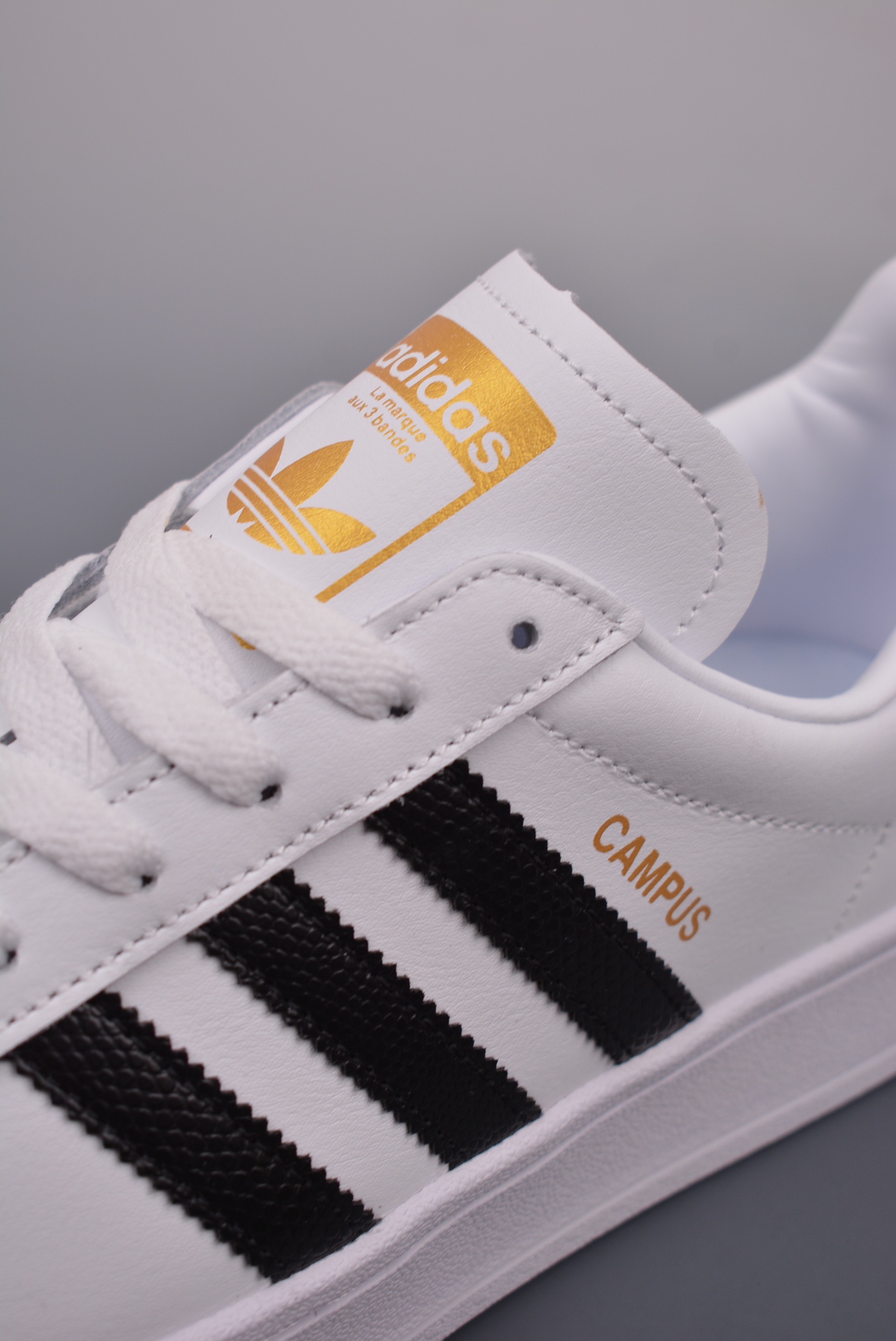 Adidas Originals Campus White and Black Snake Pattern CQ2074
