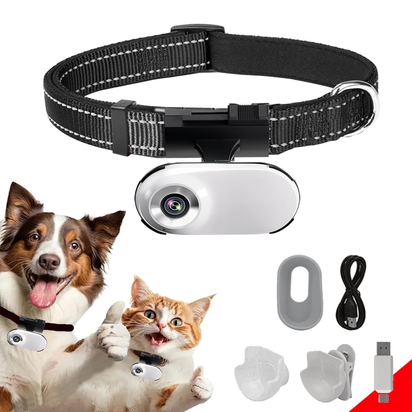 🔥Last Day 50% OFF🔥HD 1080P Cat Camera Collar