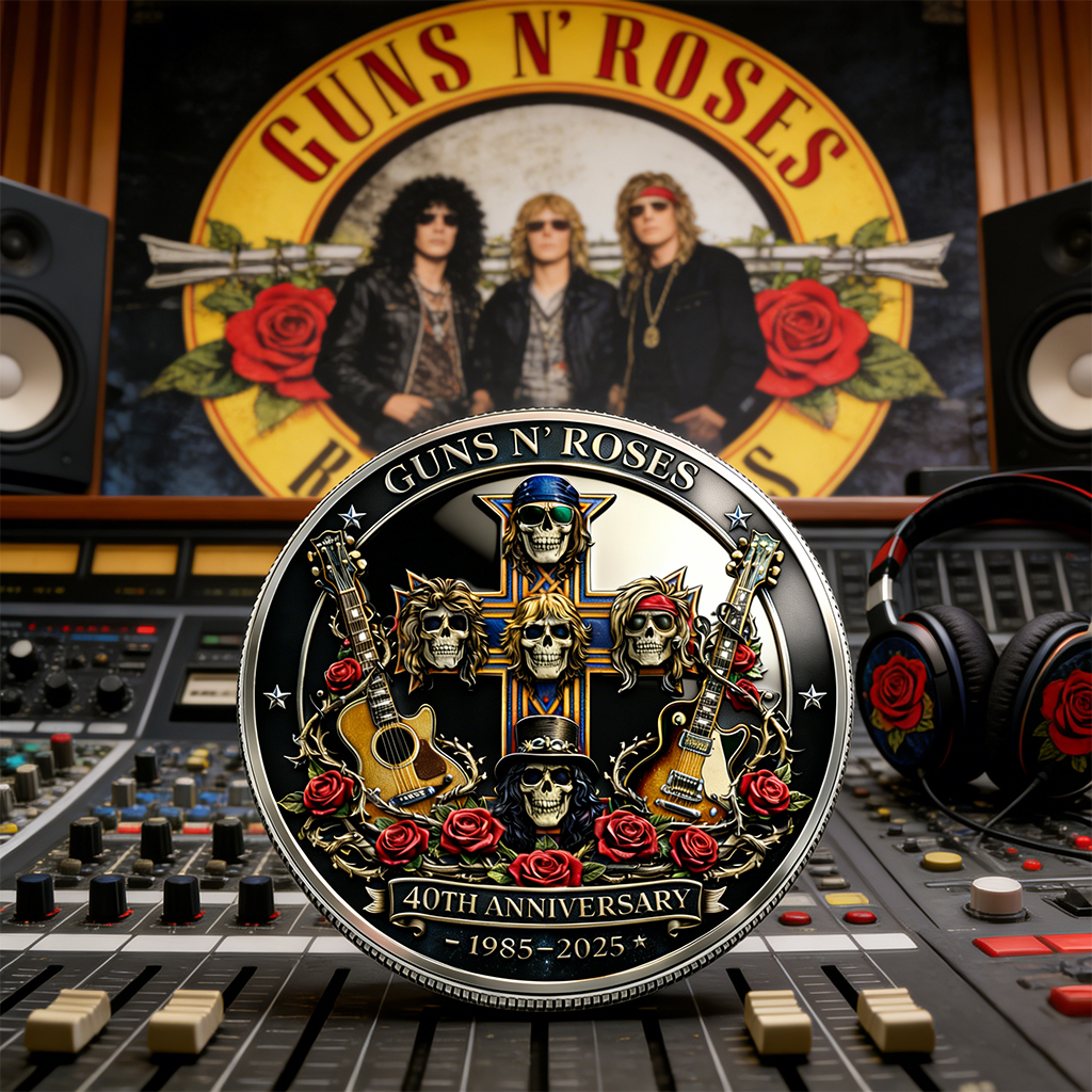 G  N'Roses 40th Anniversary Commemorative Coin