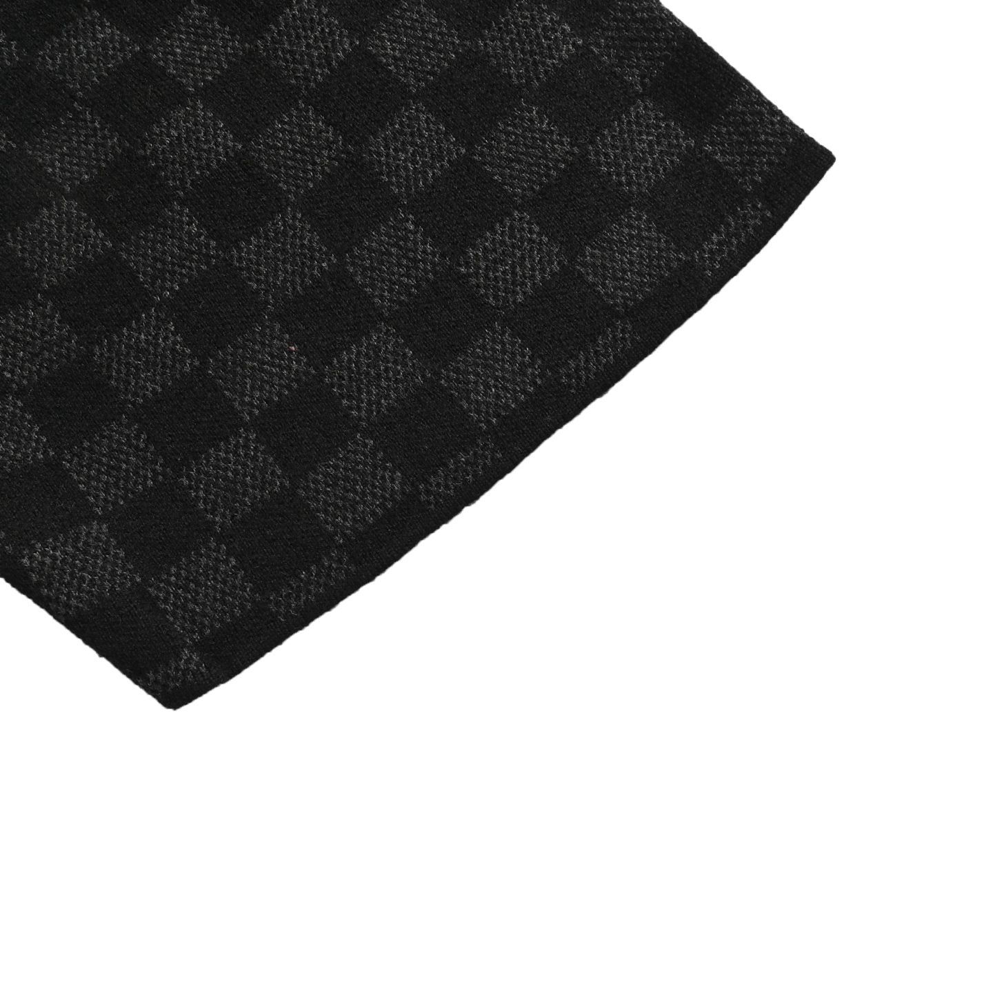 Louis Vuitton 25ss luggage tag checkerboard jacquard knit short sleeve