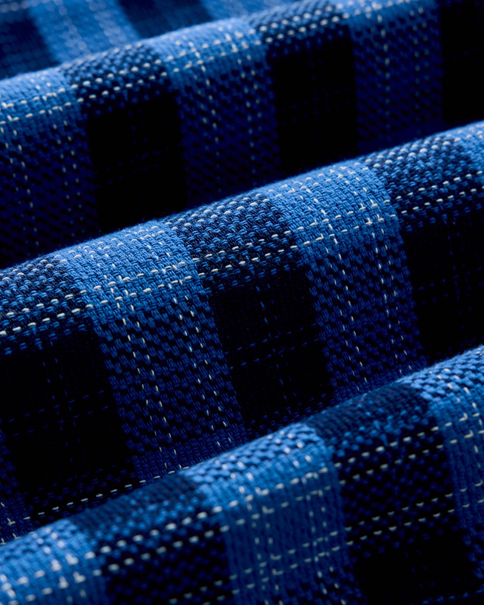 The Division Shirt in Rinsed Indigo Plaid