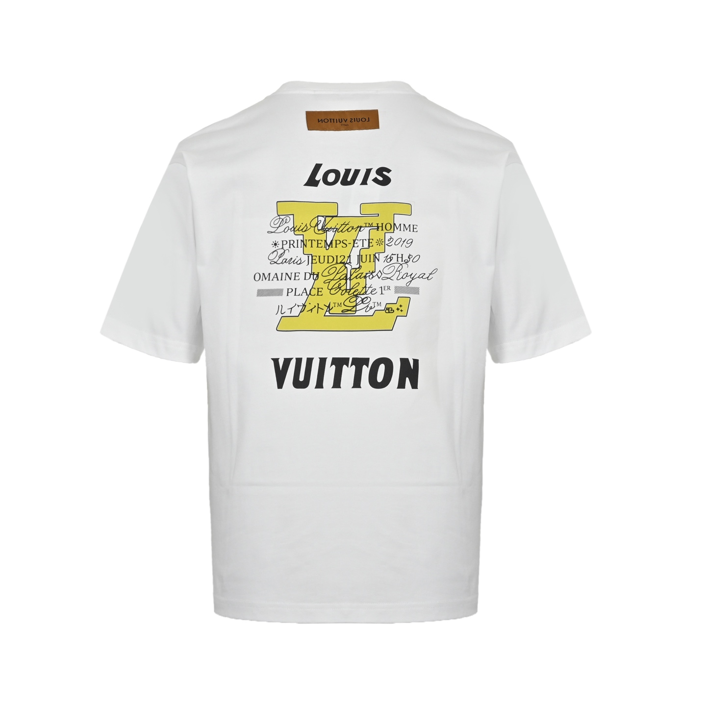 Louis Vuitton 25ss front and back lettering logo printed short sleeves