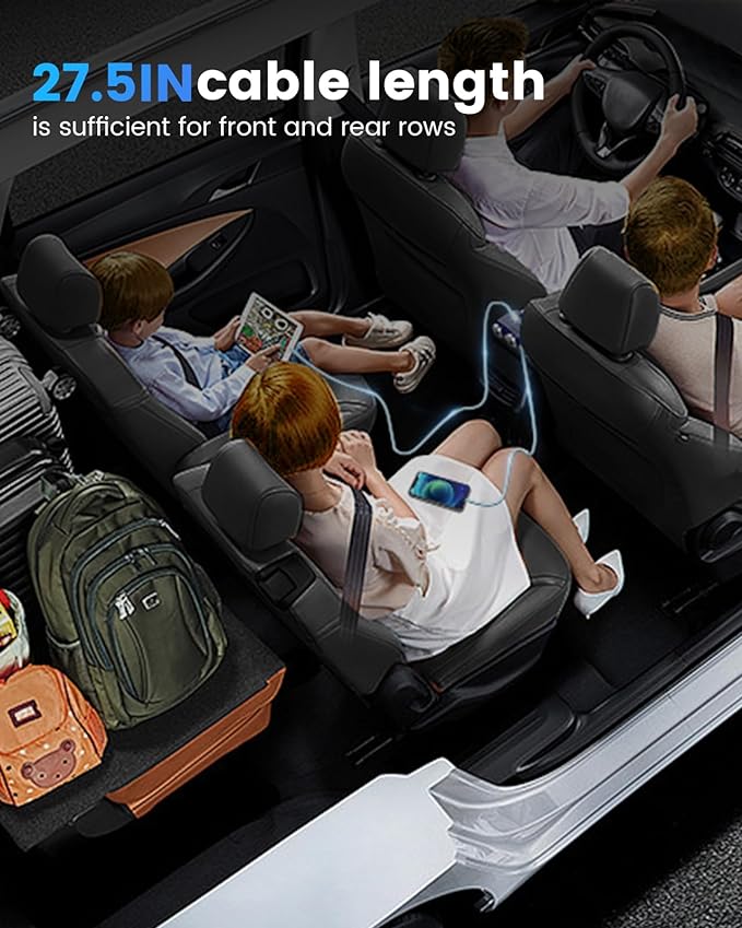 Car Charging Three Ports Cigarette Lighter
