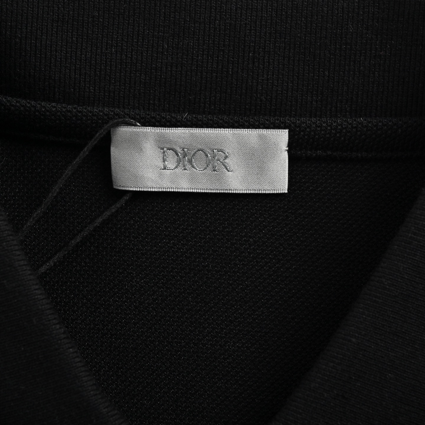 Dior 25ss square logo embroidered letters Polo short sleeve