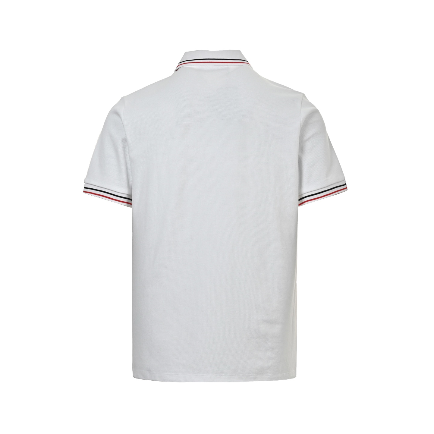 Prada 25ss contrast striped chest embroidery Polo short sleeve