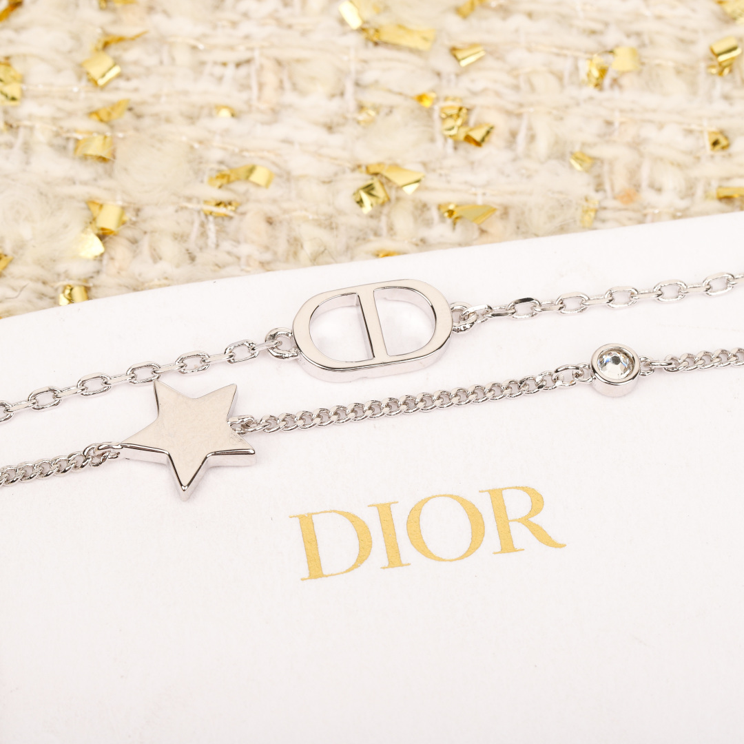 Dior Double Diamond Star Bracelet
