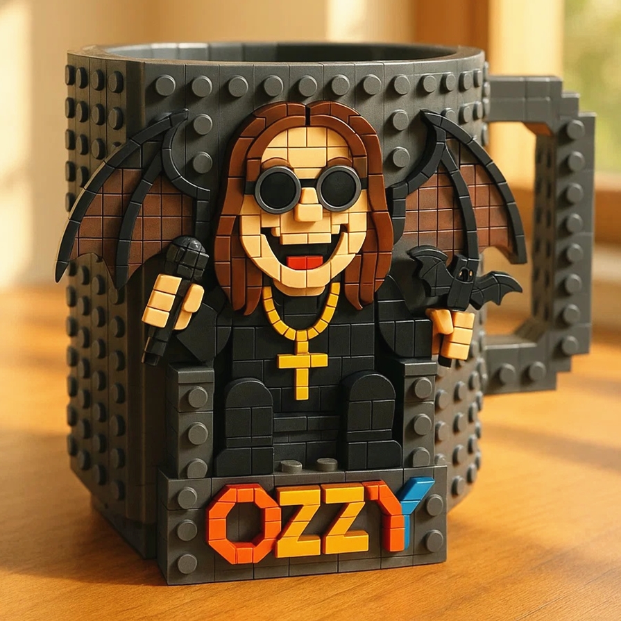 In Memory of Ozzy Building Blocks Mug