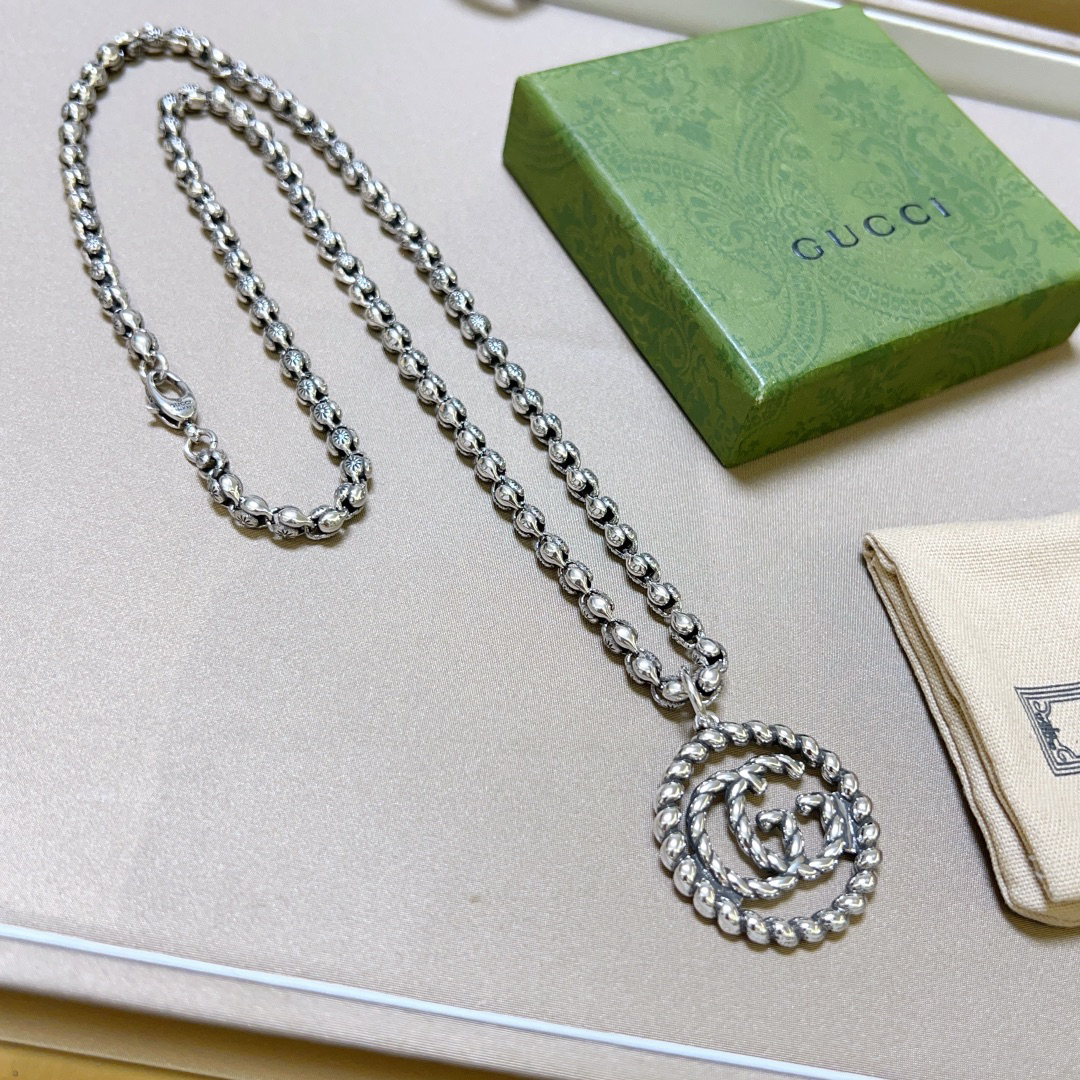 Gucci Anger Forest Series Braided GG Vintage Necklace
