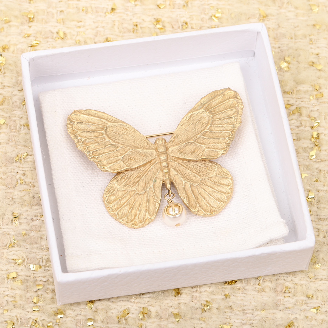 Dior Butterfly Brooch