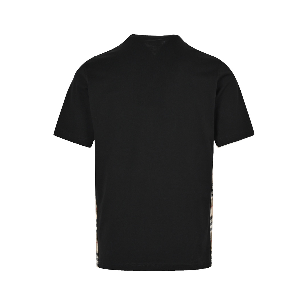 Burberry side check stitching short sleeves