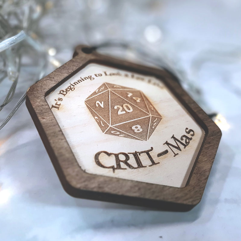 It's beginning to look a lot like CRIT-Mas! Christmas Ornament