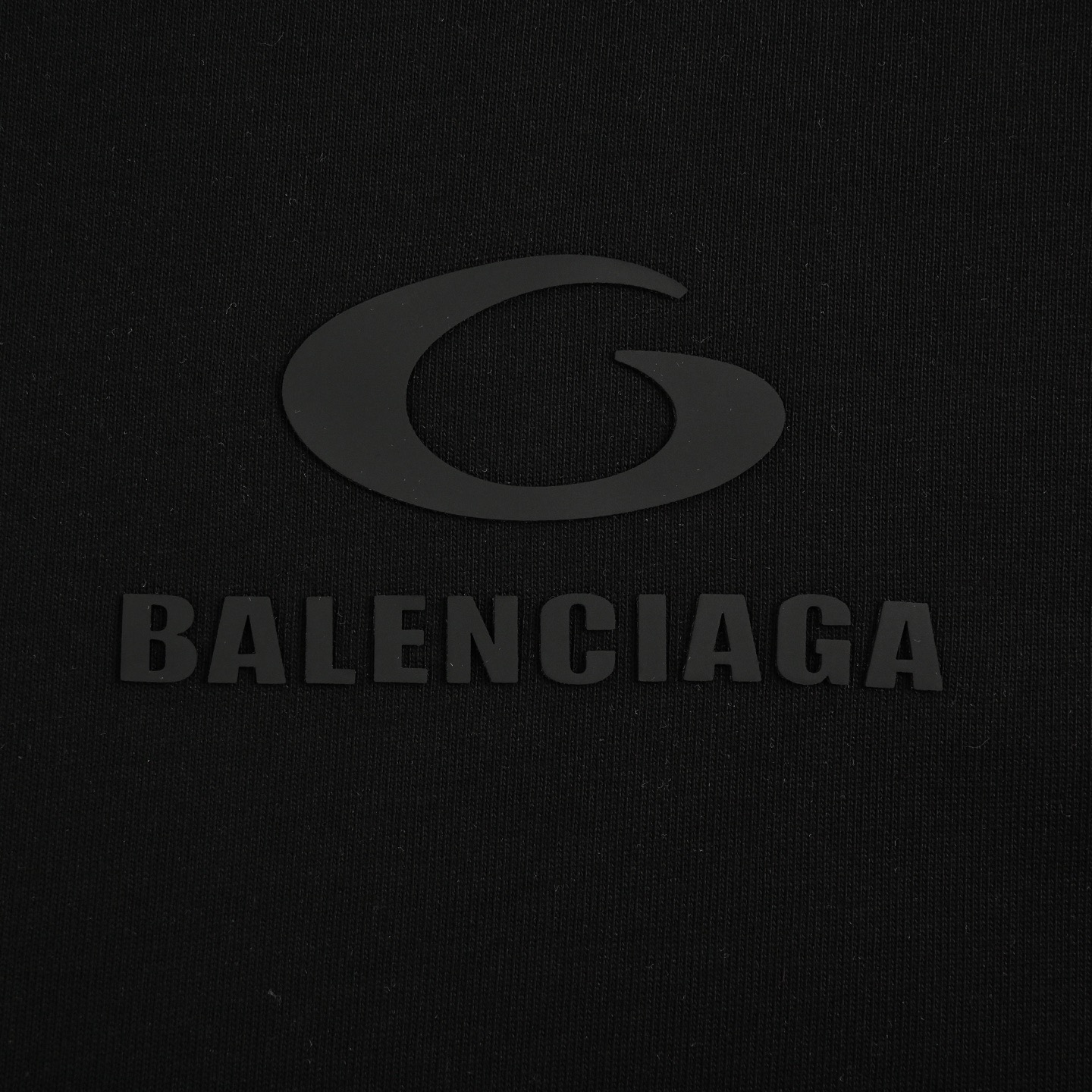 Balenciaga 25ss ring-stamped lettering logo short-sleeved shirt
