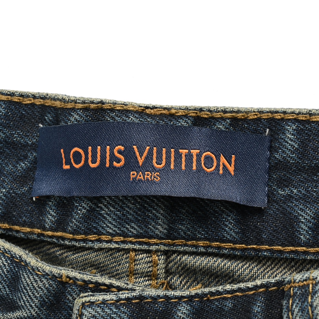 Louis Vuitton 23Fw tooling embroidered jeans