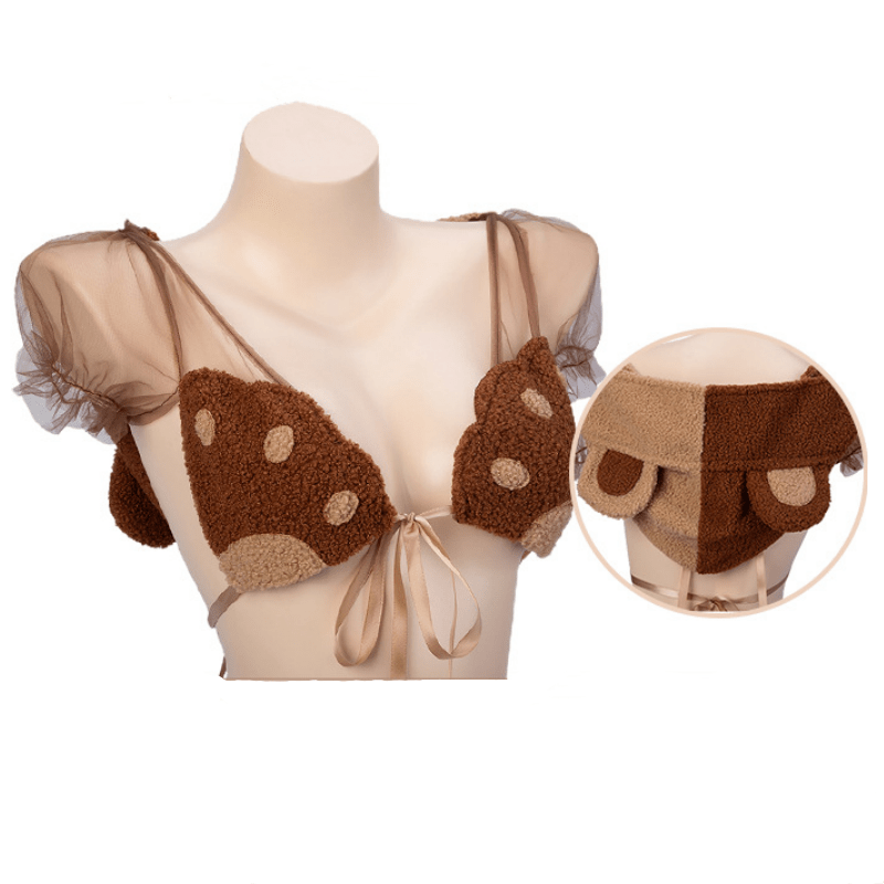Cosplay Bear See Though Bikini Lingerie Set