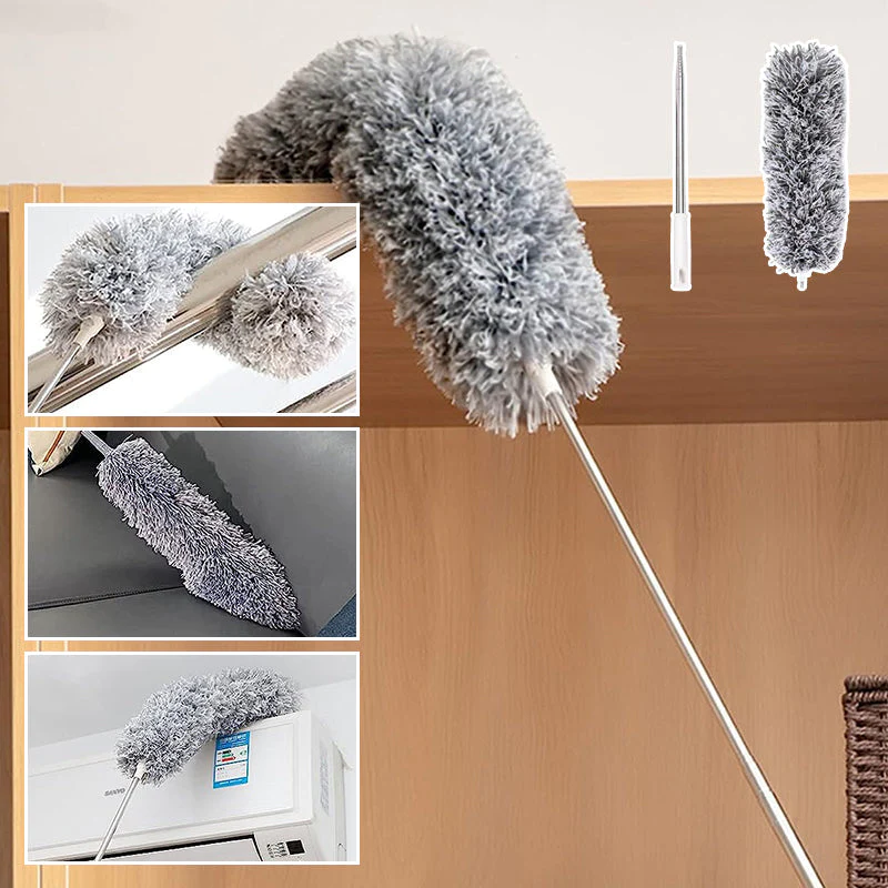 (🔥Last Day Promotion-SAVE 50% OFF)🧹30-100 Inches Retractable Washable Curved Microfiber Duster-BUY 2 GET 10% OFF & FREE SHIPPING！