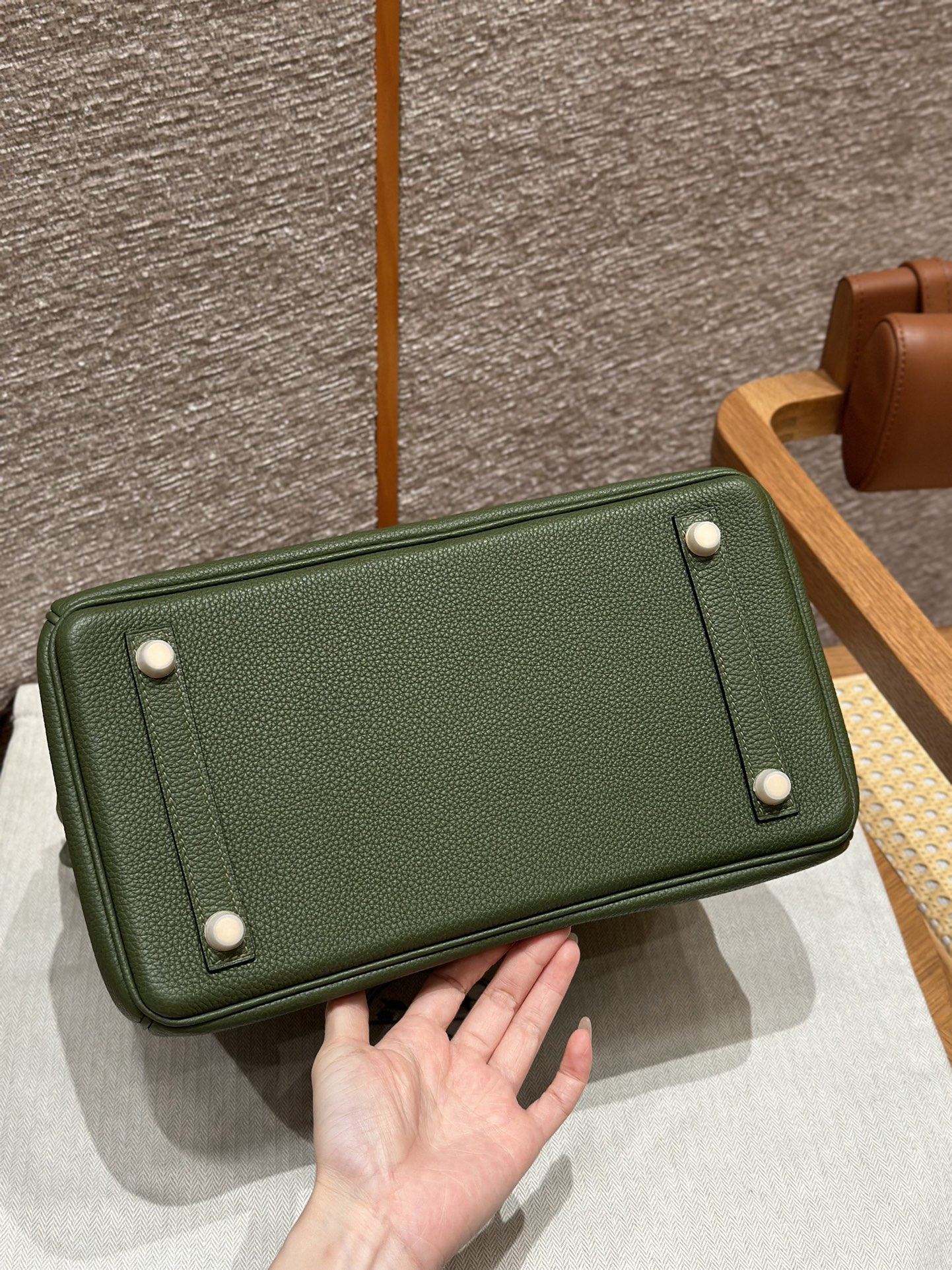 Hermès Birkin 61olive Green Handbag (Handmade to Order)
