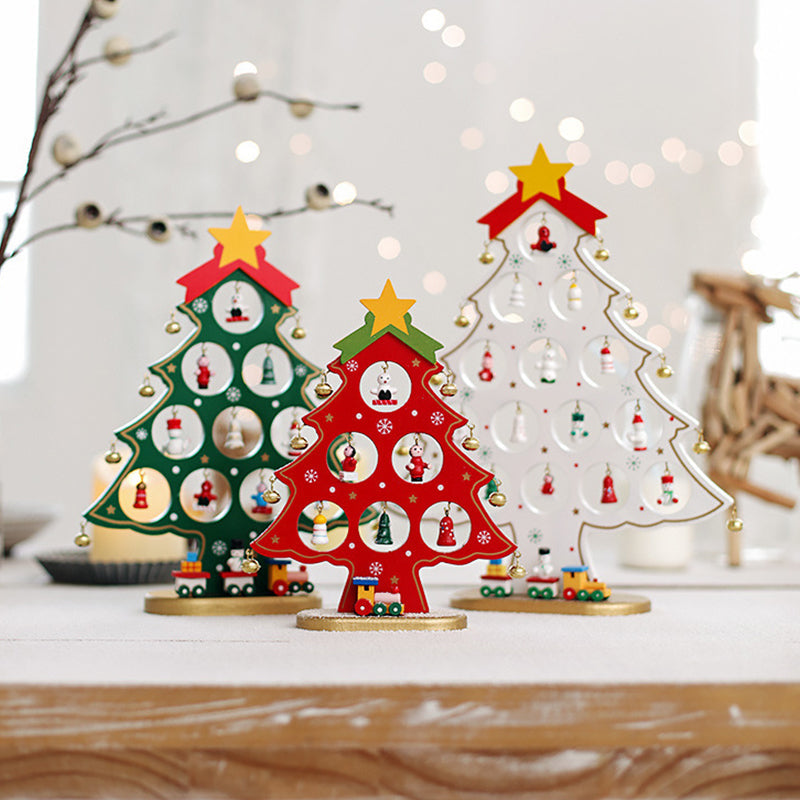 🎄Early Christmas Sale 50% OFF - 【Tiktok Hot Sale】DIY Wooden Mini Christmas Tree Set-BUY 2 FREE SHIPPING