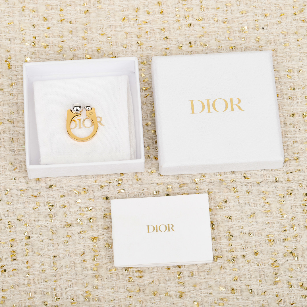 Dior Silver Bead Ring