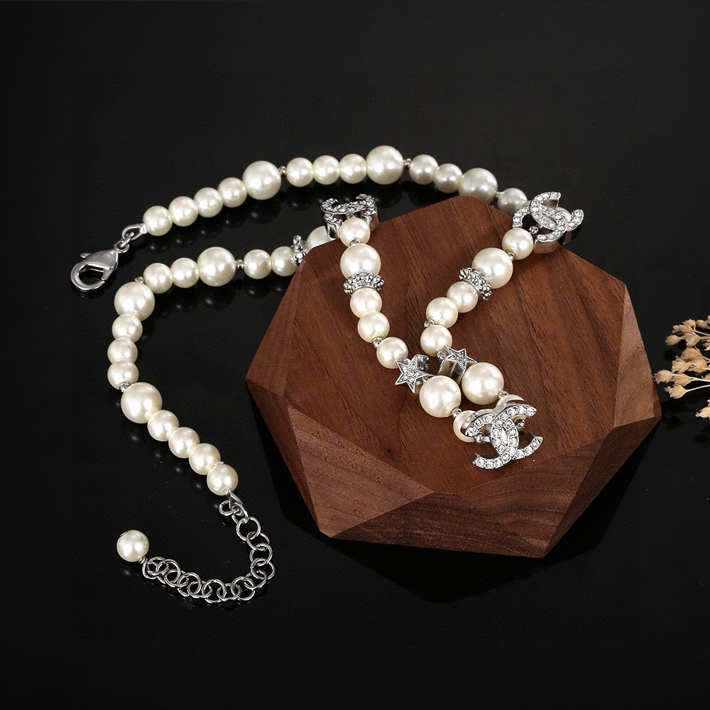 Chanel Centennial Pearl Clavicle Necklace
