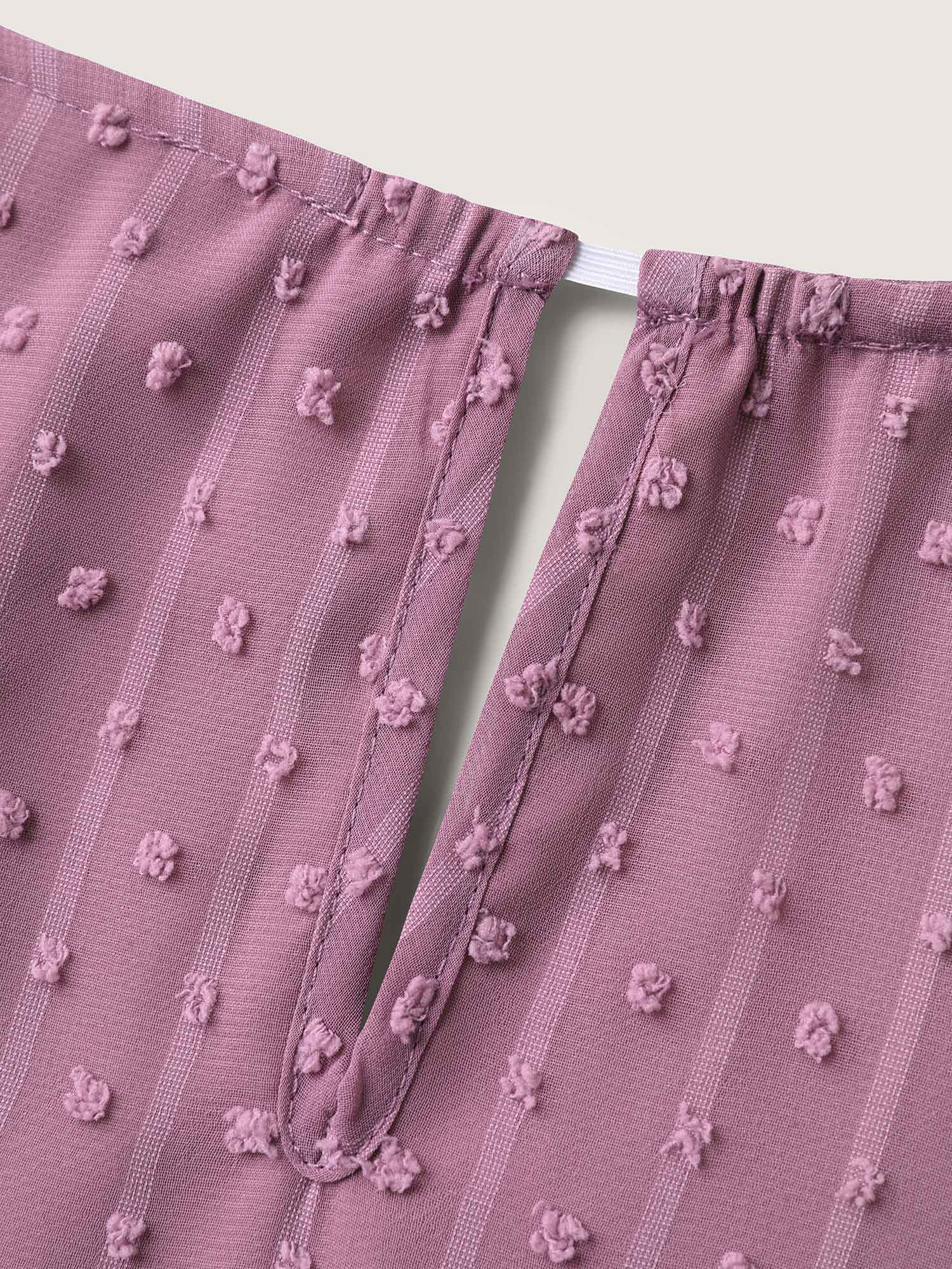 Layered Design Petal Sleeve Textured Blouse