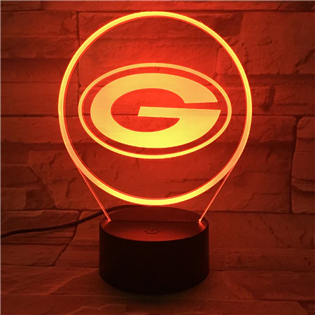 GREEN BAY PACKERS 3D LED LIGHT LAMP