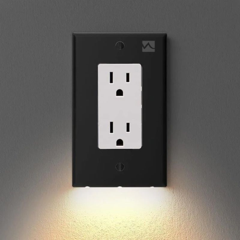 (New Year Promotion- SAVE 50% OFF) Outlet Wall Plate With Led -Buy 6 Free Shipping