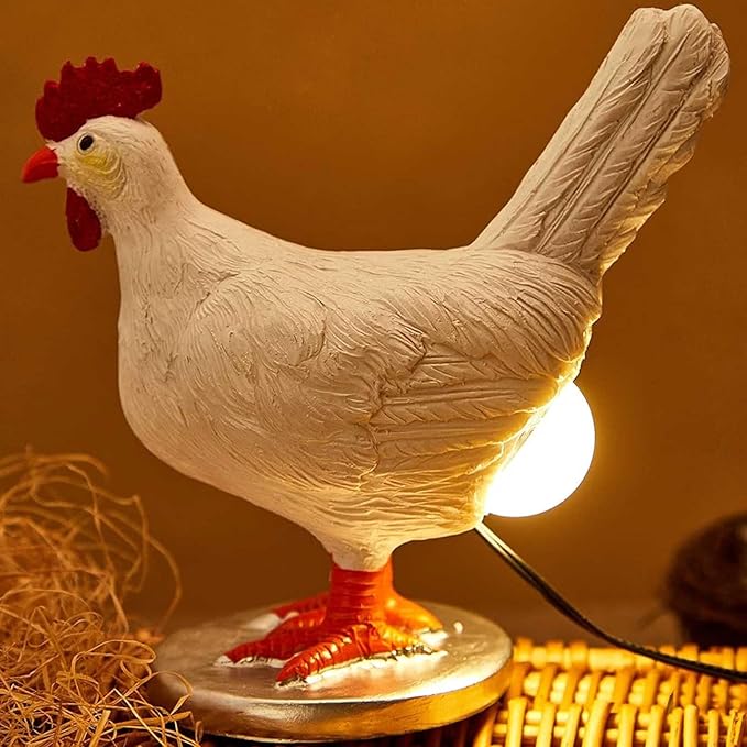 🐔🐔Resin craft laying hen night light, birthday/Christmas/perfect gift🎁🎁