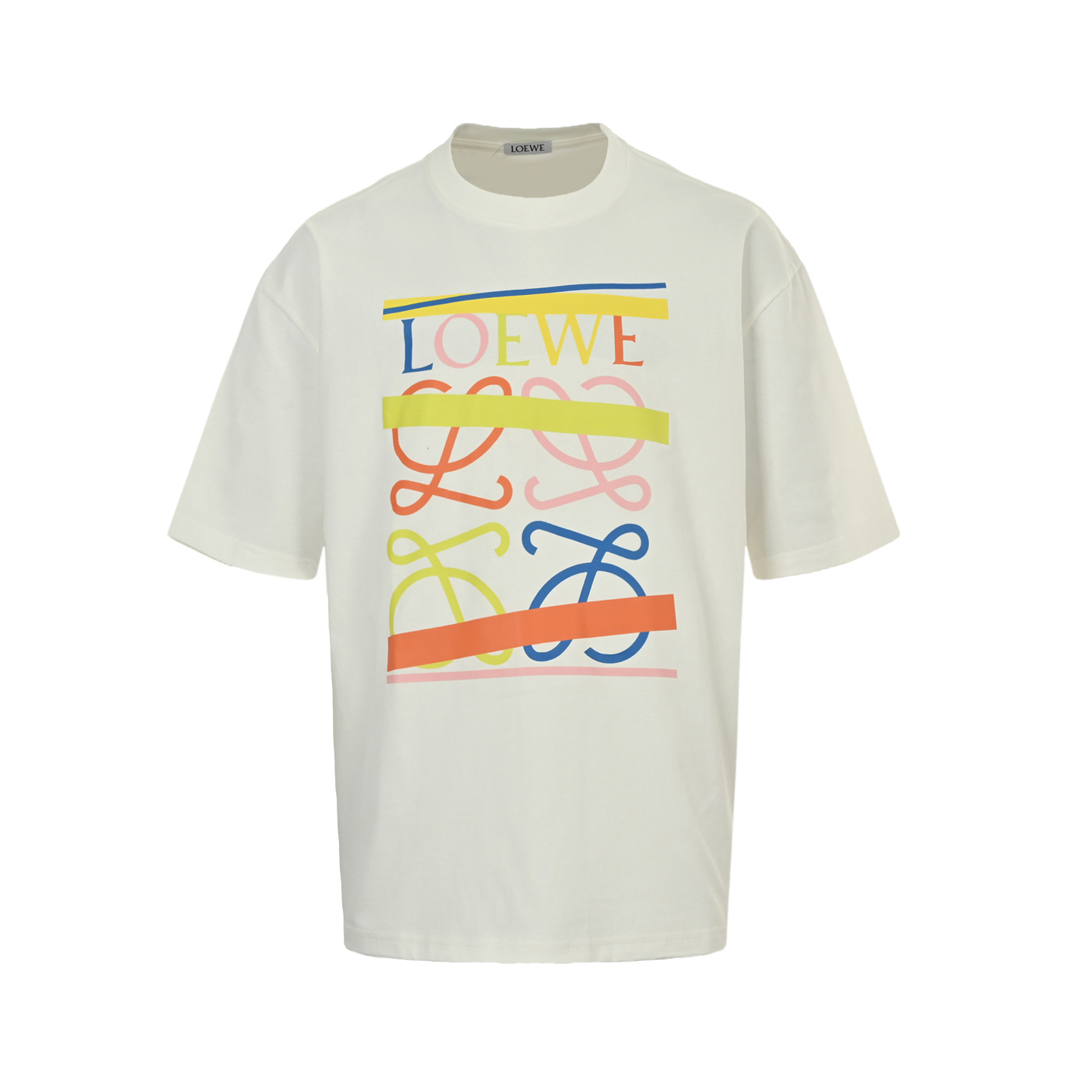 Loewe 25ss tape four-leaf clover print short-sleeve