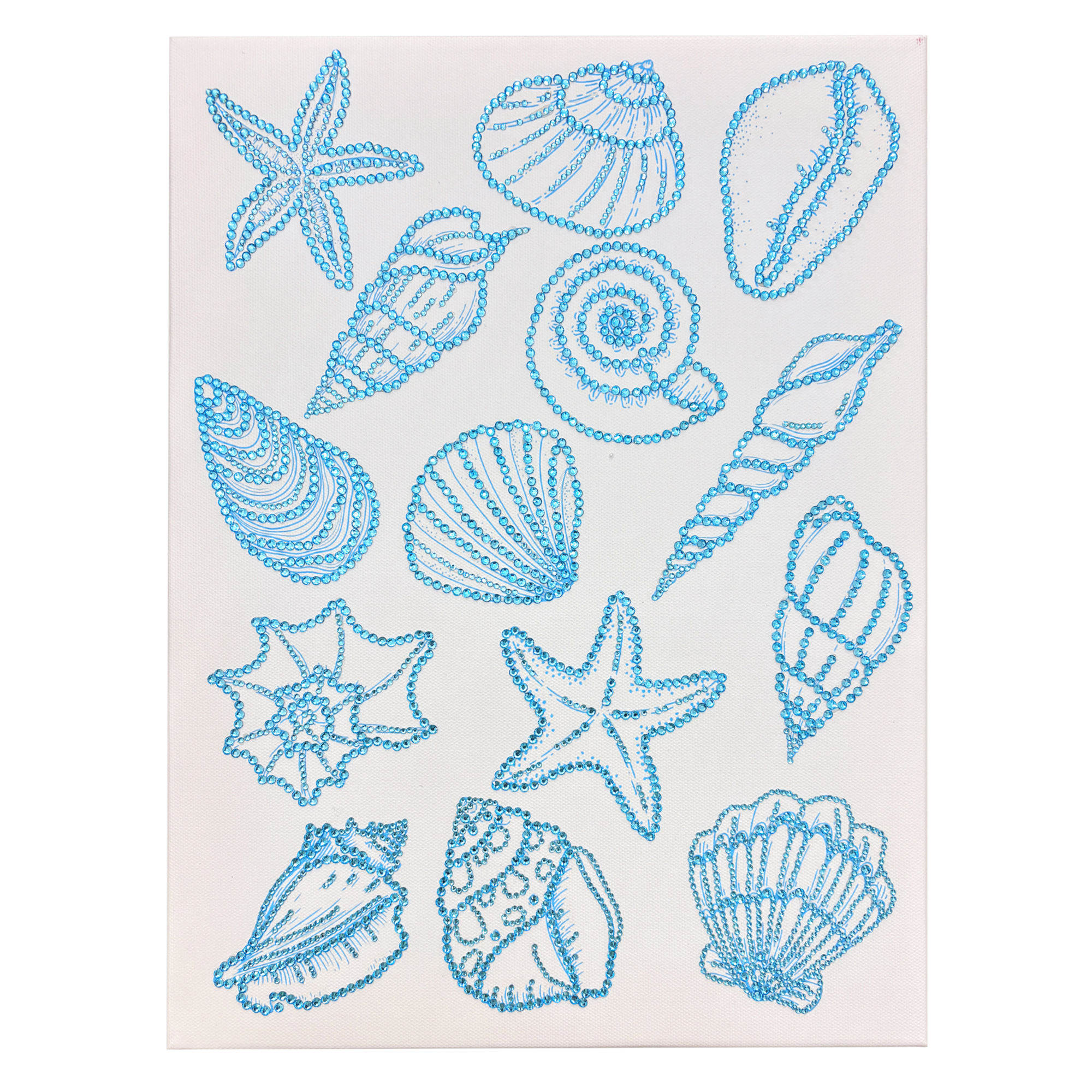 HOT SALE🔥DIY Blue Sea Shell Rhinestone Canvas Kit