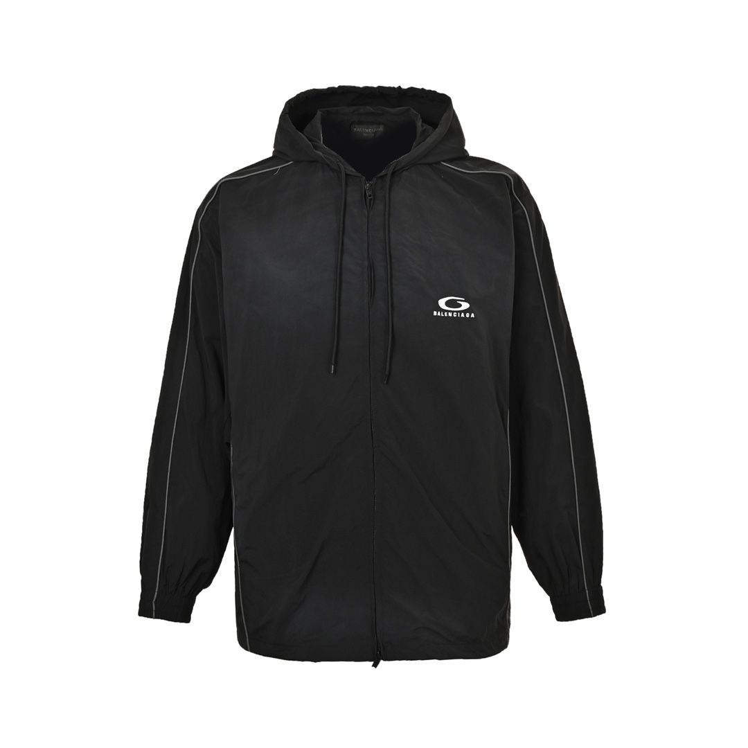 Balenciaga 24Fw hook and loop embroidered woven jacket