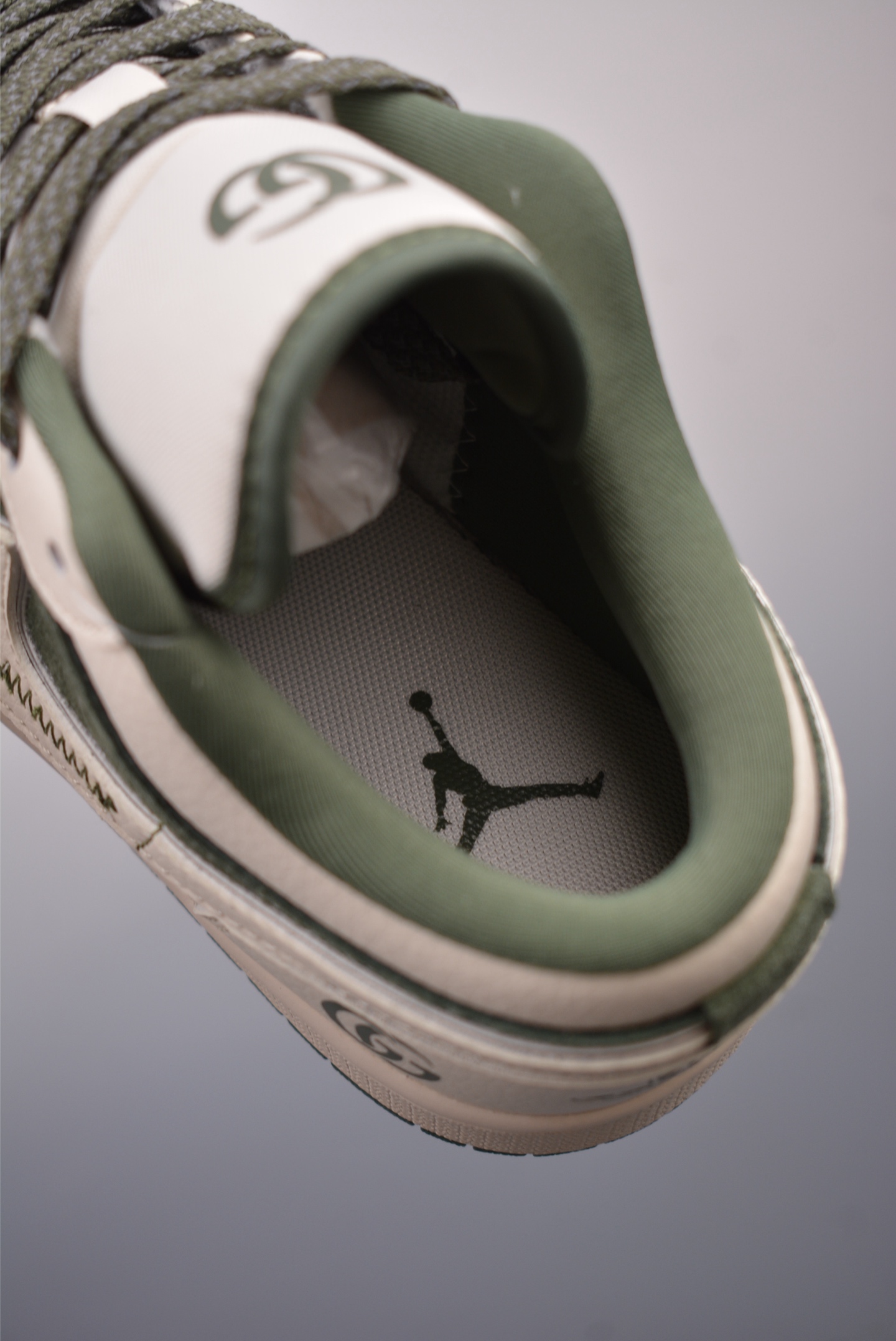 Gucci x Nike Air Jordan 1 Low Grey Green FC1688-198