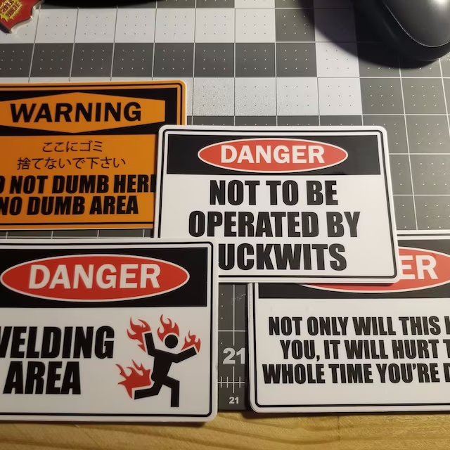WARNING! Stickers | Remind us of these obvious things
